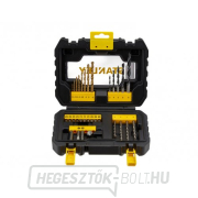 31 darabos titán/fa/fa fúrószerszám készlet, csavarhúzó bitek, mágneses bit tartó, süllyesztő Stanley STA88550 náhled