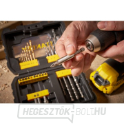 31 darabos titán/fa/fa fúrószerszám készlet, csavarhúzó bitek, mágneses bit tartó, süllyesztő Stanley STA88550 náhled