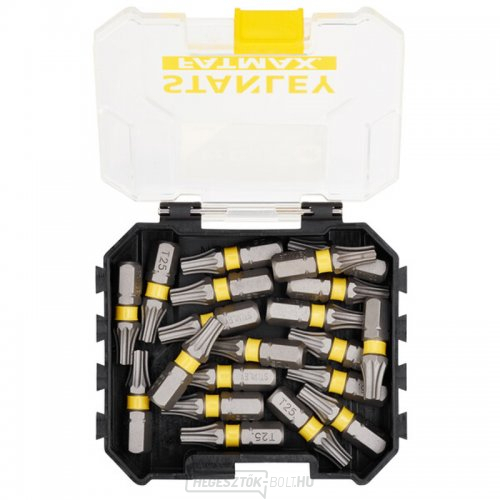 20 darabos 25 mm-es marókészlet T25 ütvecsavarozókhoz Stanley STA88571