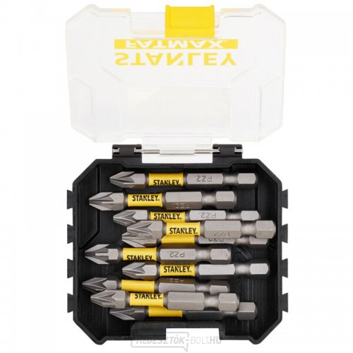 10 darabos 50 mm-es bit készlet ütvecsavarozókhoz PZ2 Stanley STA88572