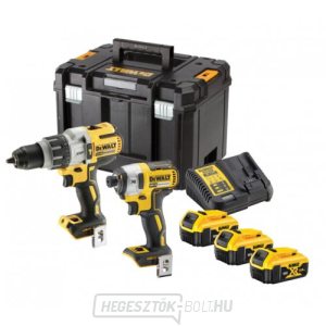 DeWALT DCK276P3T 18V 3x5.0 Ah XR akkumulátoros kombinált szerszámkészlet DeWALT DCK276P3T 18V 3x5.0 Ah XR akkumulátoros kombinált szerszámkészlet gallery main image