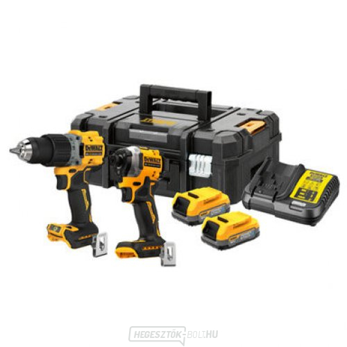 Akkus 18V 2x1,7 Ah XR DeWALT POWERSTACK DCK2051E2T vezeték nélküli 18V DCK2051E2T