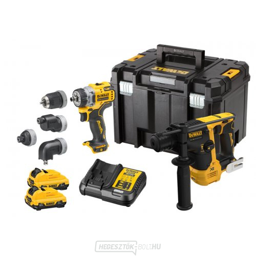 Akkumulátoros kombinált szerszámkészlet 12V 2x3.0 Ah XR DeWALT DCK2101L2T 12V DCK2101L2T
