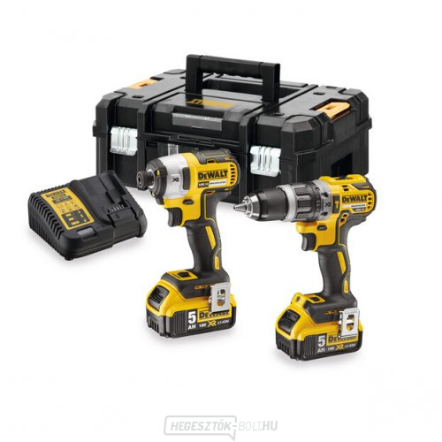 DeWALT DCK266P2T 18V XR 2x5.0 Ah akkumulátoros szerszámkombikészlet 18V XR 2x5.0 Ah DeWALT DCK266P2T 18V XR 2x5.0 Ah akkumulátoros szerszámkombikészlet 18V XR 2x5.0 Ah gallery main image