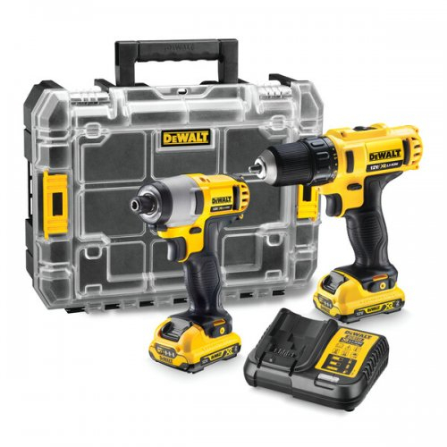 DeWALT DCK211D2T 10,8V XR 2x2,0 Ah akkumulátoros szerszámkombikészlet 10,8V XR 2x2,0 Ah