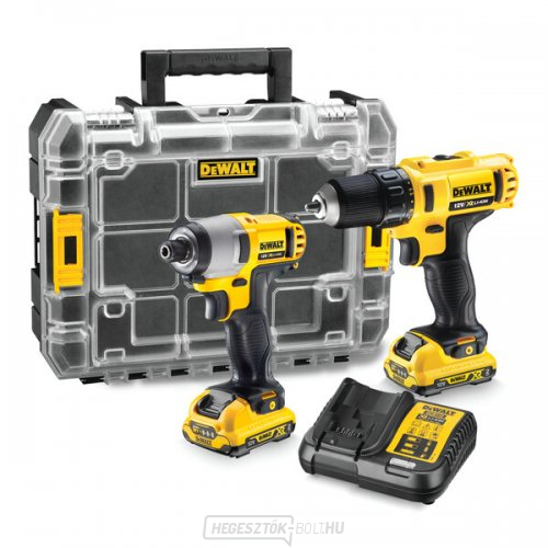 DeWALT DCK211D2T 10,8V XR 2x2,0 Ah akkumulátoros szerszámkombikészlet 10,8V XR 2x2,0 Ah