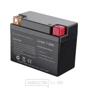 Akkumulátor elektromos indításhoz, Li-ion, 12V, 1,6Ah Akkumulátor elektromos indításhoz, Li-ion, 12V, 1,6Ah gallery main image