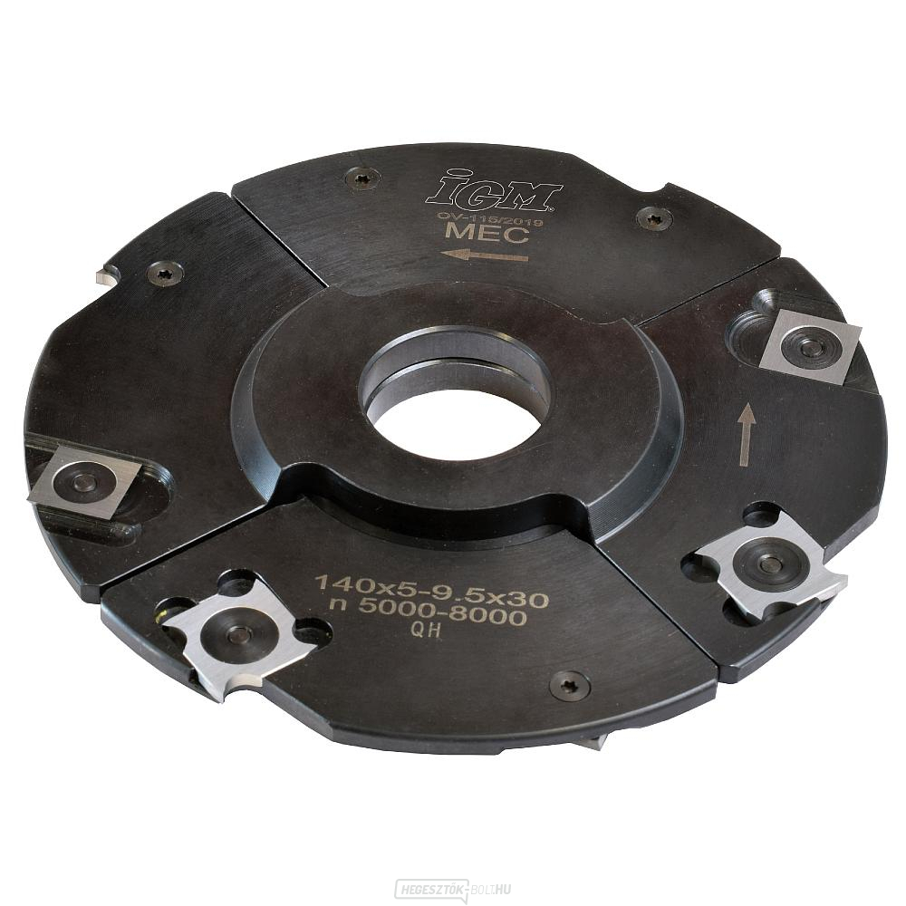 IGM F602 MEC állítható csigavágó - D140x5-9,5 d30 Z4+4 acél