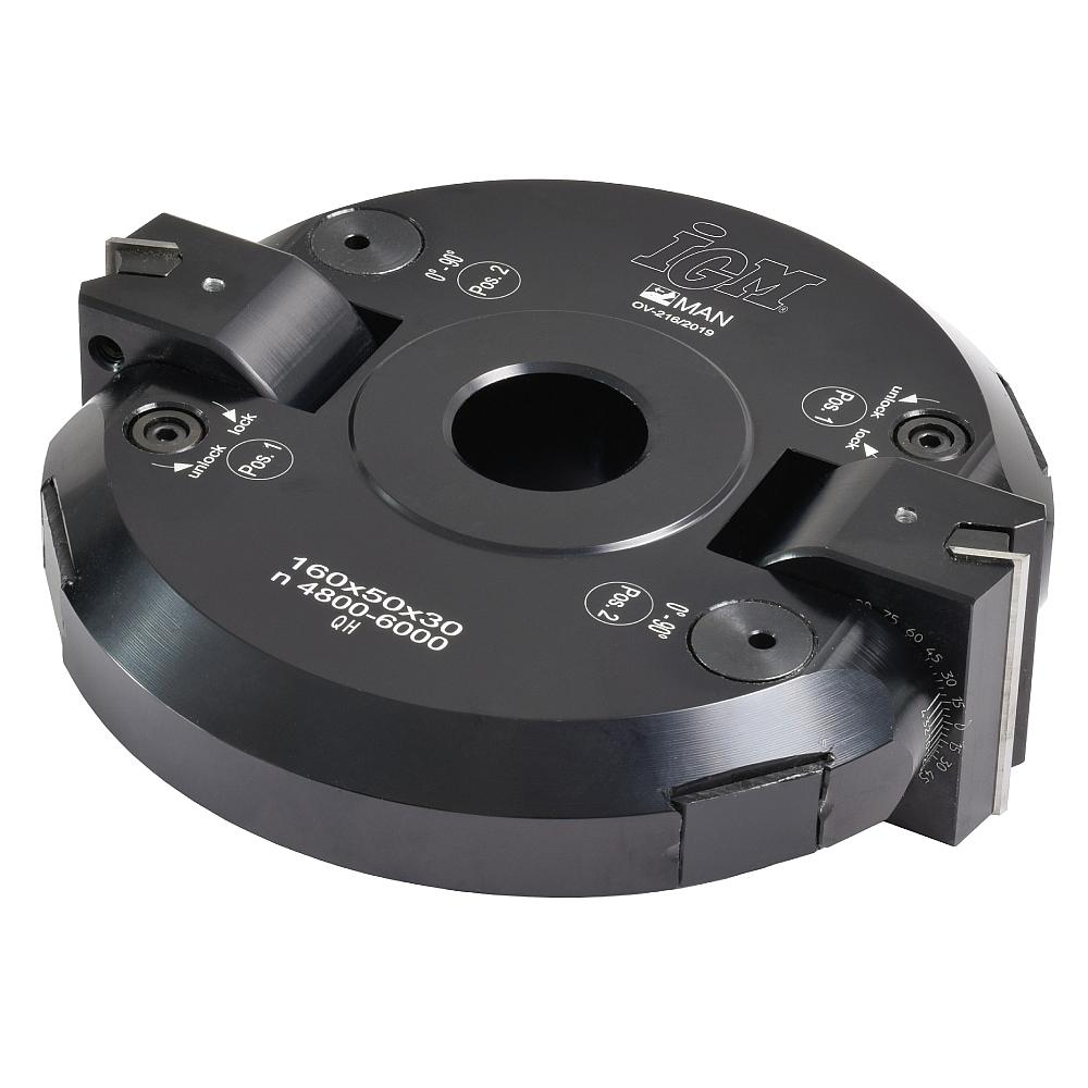 IGM F607 Állítható szögű marógép +-90° MAN - D160x50 d30 Z2 ALU