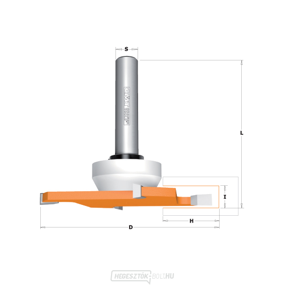 CMT C922 Lemezvágó maró a CORIAN-hoz - D92x6,35 H27,3 S=12 HW