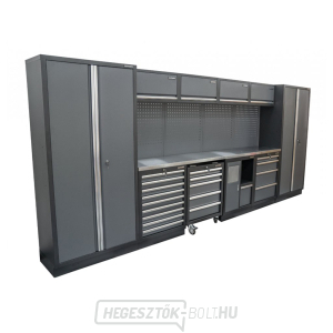 AKCIÓS SZETT 10 db-os műhelybútor készlet SET-CA01076 rozsdamentes acél munkalappal MB-TGW26S és MB-TGW80S AKCIÓS SZETT 10 db-os műhelybútor készlet SET-CA01076 rozsdamentes acél munkalappal MB-TGW26S és MB-TGW80S gallery main image