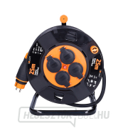 Solight 4z hosszabbító kábel - dobon, 25m neoprén, 3x 2,5mm2, IP44 Előnézet 