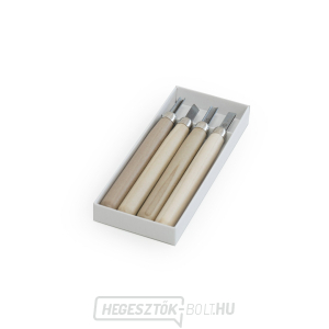 Faragó minivéső készlet MARUICHI T-4 fa nyéllel - 4 darab Faragó minivéső készlet MARUICHI T-4 fa nyéllel - 4 darab gallery main image
