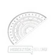 DRAPAS félkör alakú szögmérő átlátszó akrilból 180° - átmérő 150 mm DRAPAS félkör alakú szögmérő átlátszó akrilból 180° - átmérő 150 mm gallery main image