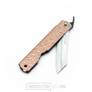 Japán Higonokami NAGAO Yasuki acél összecsukható kés réz fogantyúval - 73mm Japán Higonokami NAGAO Yasuki acél összecsukható kés réz fogantyúval - 73mm gallery main image