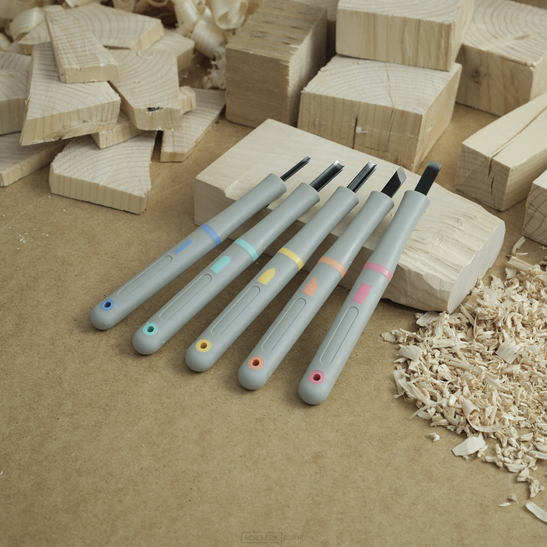 MARUICHI faragó minivéső készlet gumi nyéllel - 5 db