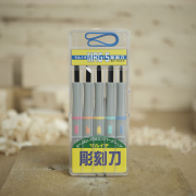 MARUICHI faragó minivéső készlet gumi nyéllel - 5 db Előnézet 