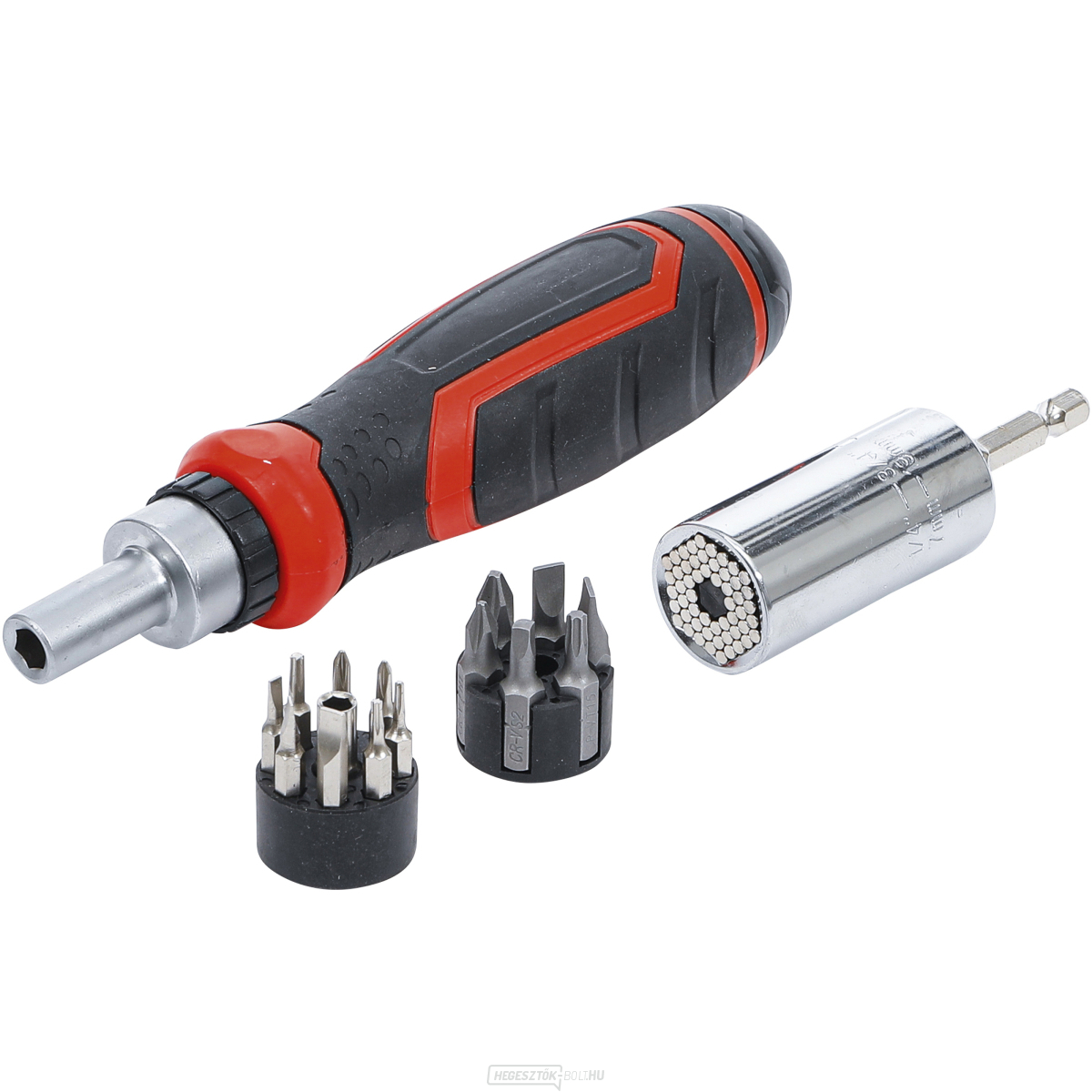 Precíziós bitek/többfunkciós betétek készlete | racsnis forgókarral, billenőkarral BGS 20817 | 17 darabos