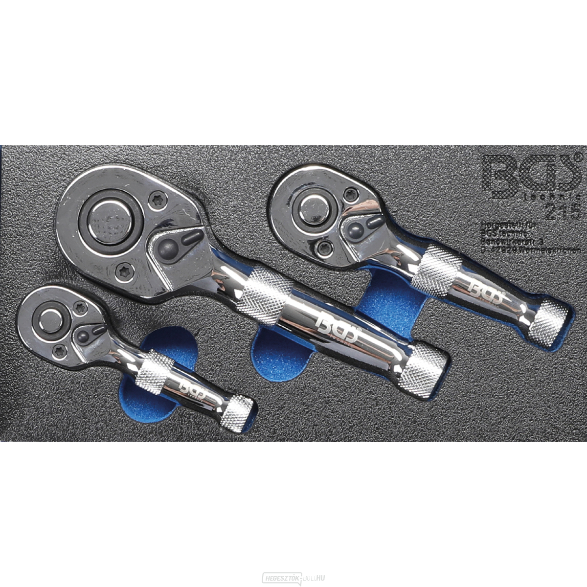 Racsnis készlet billenőkarral BGS 215 | 6,3 mm (1/4")/10 mm (3/8")/12,5 mm (1/2") | 3 részes