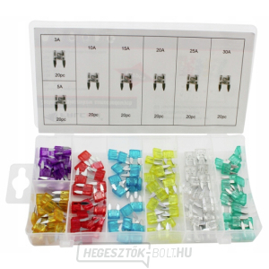 Gépjármű biztosítékok 3 - 30 A, 140 db-os készlet F01152, A-TC510, TA1404 Gépjármű biztosítékok 3 - 30 A, 140 db-os készlet F01152, A-TC510, TA1404 gallery main image
