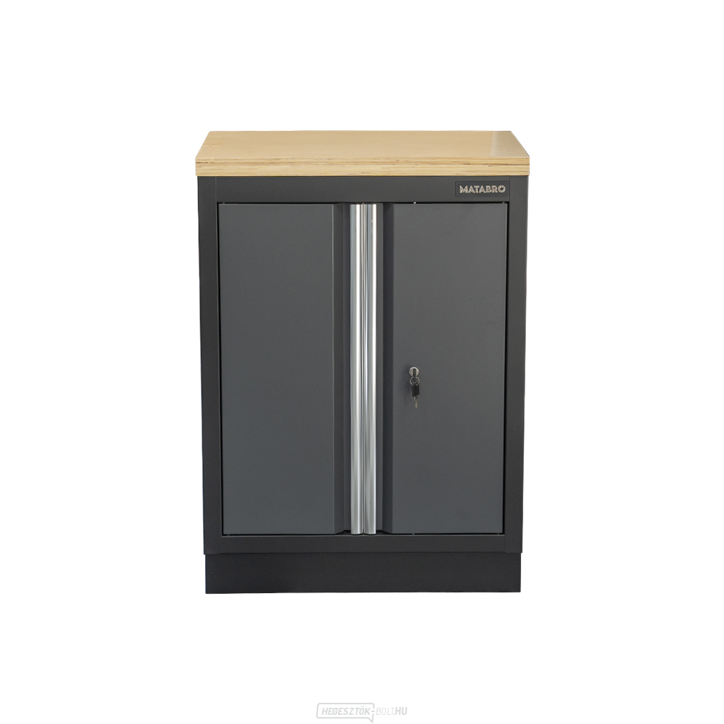 Kétajtós szekrény fa munkalappal Matabro SET-CA01070 | 1 polc | 680x465x950 mm