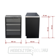 Műhelyszekrény rozsdamentes acél munkalappal Matabro SET-CA01059 | 4 fiók | 680x465x950 mm Műhelyszekrény rozsdamentes acél munkalappal Matabro SET-CA01059 | 4 fiók | 680x465x950 mm náhled