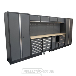 AKCIÓS SZETT 10 db-os műhelybútor készlet SET-CA01075 fa munkalappal MB-TGW26 és MB-TGW80 AKCIÓS SZETT 10 db-os műhelybútor készlet SET-CA01075 fa munkalappal MB-TGW26 és MB-TGW80 gallery main image