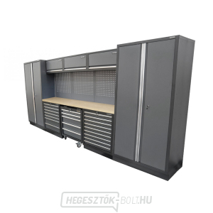 AKCIÓS SZETT 8 db-os műhelybútor készlet SET-CA01078 fa munkalappal MB-TGW80 AKCIÓS SZETT 8 db-os műhelybútor készlet SET-CA01078 fa munkalappal MB-TGW80 gallery main image