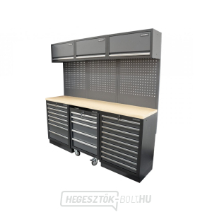 AKCIÓS SZETT 6 db-os műhelybútor készlet SET-CA01081 fa munkalappal MB-TGW80 AKCIÓS SZETT 6 db-os műhelybútor készlet SET-CA01081 fa munkalappal MB-TGW80 gallery main image