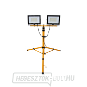 2x100W LED reflektor teleszkópos állvánnyal és kábellel - hideg fehér szín 6500K (1) Előnézet 