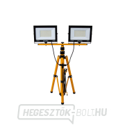 2x100W LED reflektor teleszkópos állvánnyal és kábellel - semleges fehér színű 4500K (1) Előnézet 