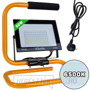 50 W LED-es reflektor építőállvánnyal és kábellel - hideg fehér színű 6500K (10) 50 W LED-es reflektor építőállvánnyal és kábellel - hideg fehér színű 6500K (10) gallery main image