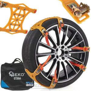 Hóláncok kerékpárokhoz gyors szereléshez - 6 darabos készlet  Hóláncok kerékpárokhoz gyors szereléshez - 6 darabos készlet  gallery main image