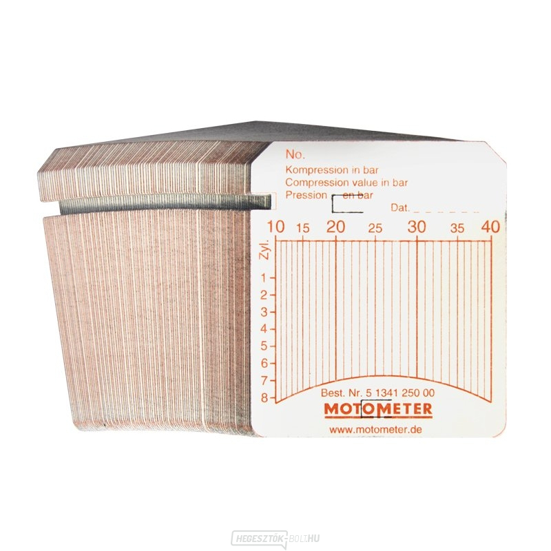 Felvételi kártyák MOTOMETER 10-40 bar