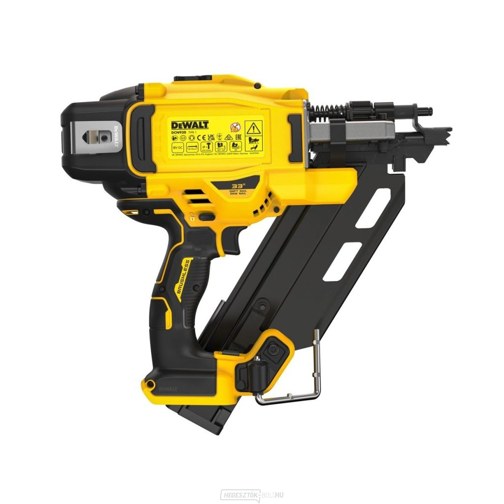 Akkus szegező DEWALT DCN930N 18V, akkumulátor és töltő nélkül