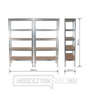 Polcos állványok | 2 db | 5 polc | 900 x 400 x 1800 mm Matabro MB-SH02 Polcos állványok | 2 db | 5 polc | 900 x 400 x 1800 mm Matabro MB-SH02 náhled