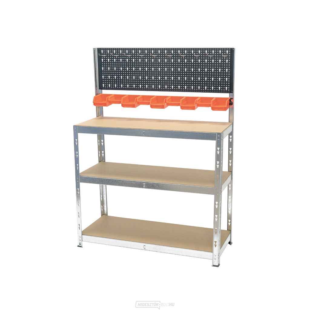 Polctartó munkafelülettel | 3 polc | 1000 x 400 x 1360 mm Matabro MB-SH07
