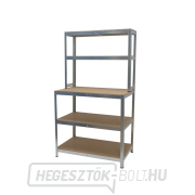 Polctartó munkafelülettel | 5 polc | 1000 x 600 x 1800 mm Matabro MB-SH08 Polctartó munkafelülettel | 5 polc | 1000 x 600 x 1800 mm Matabro MB-SH08 gallery main image