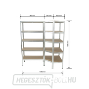 AKCIÓS SZETT Polcrendszer MB-SH02 és MB-SH03 | 3 rész | 1600 x 1600 x 1800 mm AKCIÓS SZETT Polcrendszer MB-SH02 és MB-SH03 | 3 rész | 1600 x 1600 x 1800 mm náhled