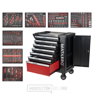 Műhelykocsi szerszámokkal | 7 fiók | 299 db Matabro MB-TC04 Műhelykocsi szerszámokkal | 7 fiók | 299 db Matabro MB-TC04 gallery main image