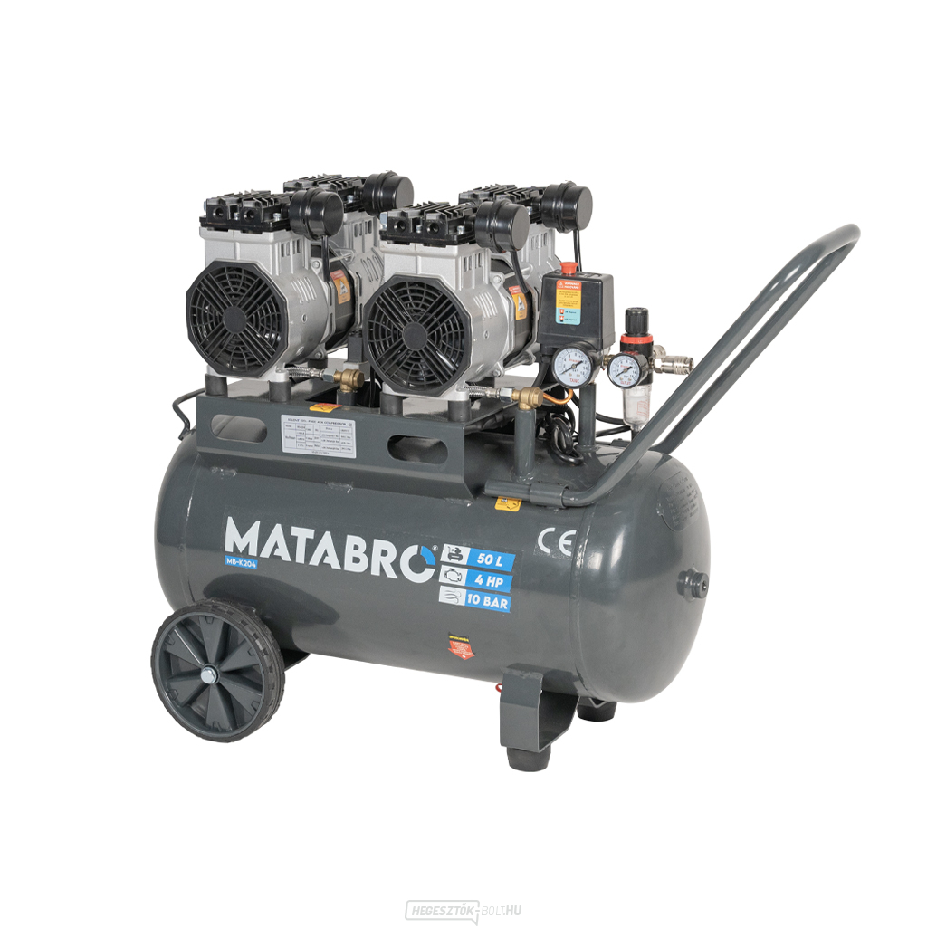 Olajmentes kompresszor Matabro MB-K204 50l, 230V | 3000W