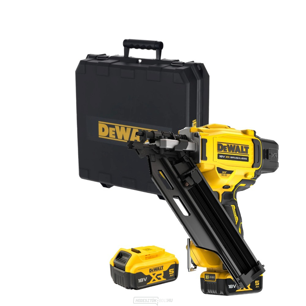 Akku szegező 2x5Ah DeWALT DCN930P2 18V, töltő, tok