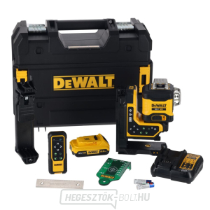 Zöld többsoros lézer 3x360 DEWALT DCLE34035D1 18V XR távirányítóval, 2Ah akkumulátor Zöld többsoros lézer 3x360 DEWALT DCLE34035D1 18V XR távirányítóval, 2Ah akkumulátor gallery main image