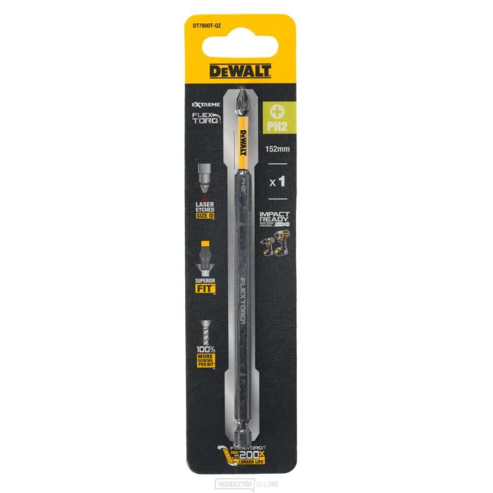 1 bites - PH2 FLEXTORQ DEWALT DT7800T, hossz 152 mm