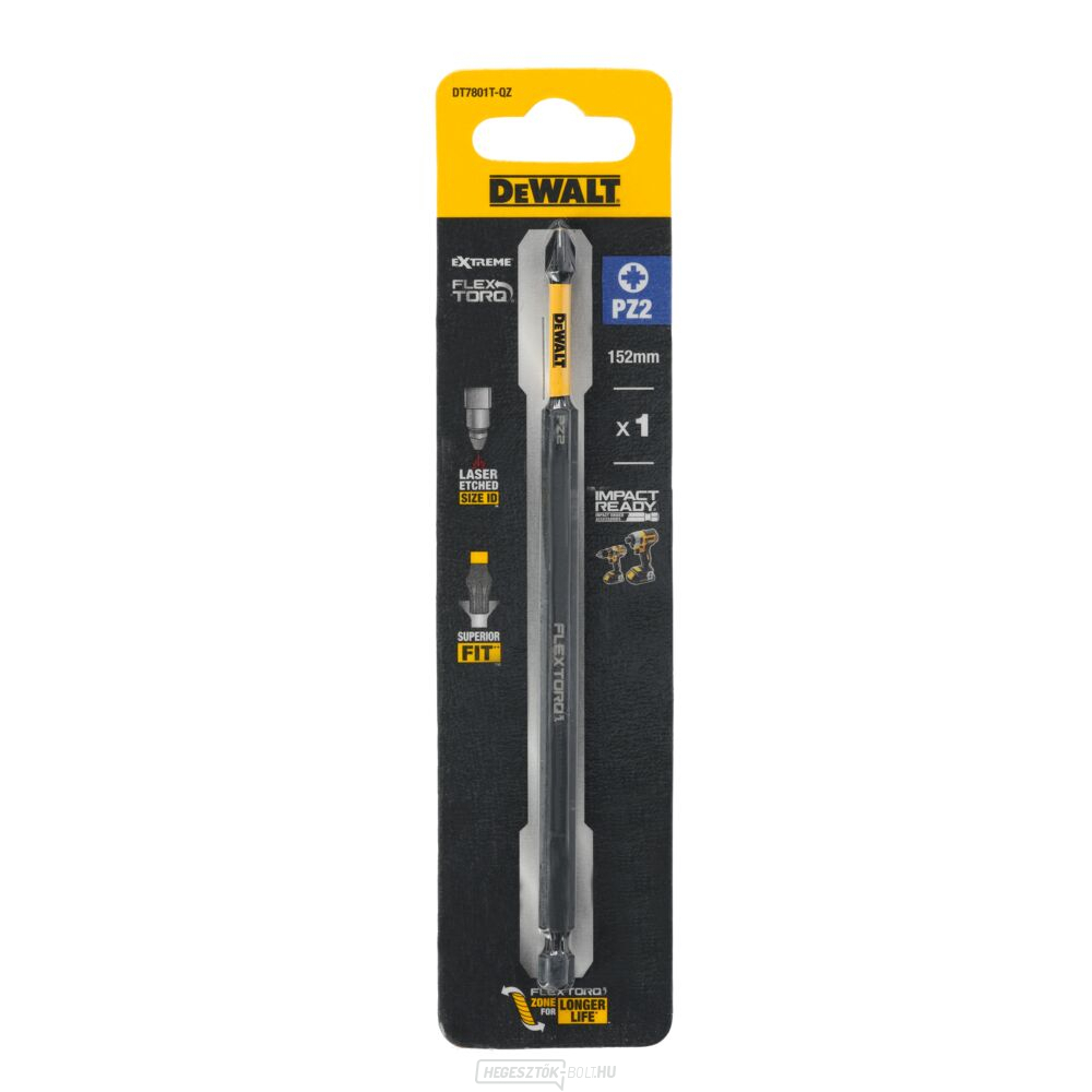 1 bites - PZ2FLEXTORQ DEWALT DT7801T, hossz 152 mm
