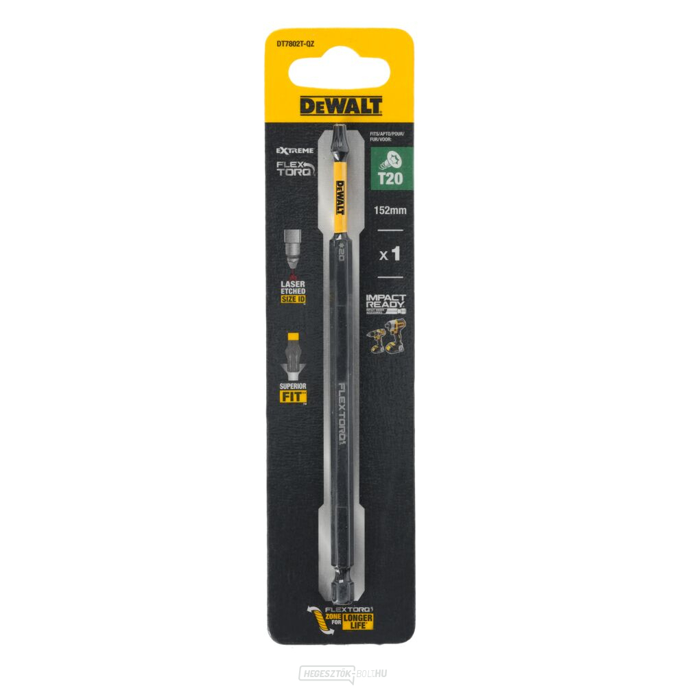 1 bites - T20FLEXTORQ DEWALT DT7802T, hossz 152 mm