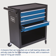 Scheppach TW 1300 120 kg-os műhelykocsi Előnézet 