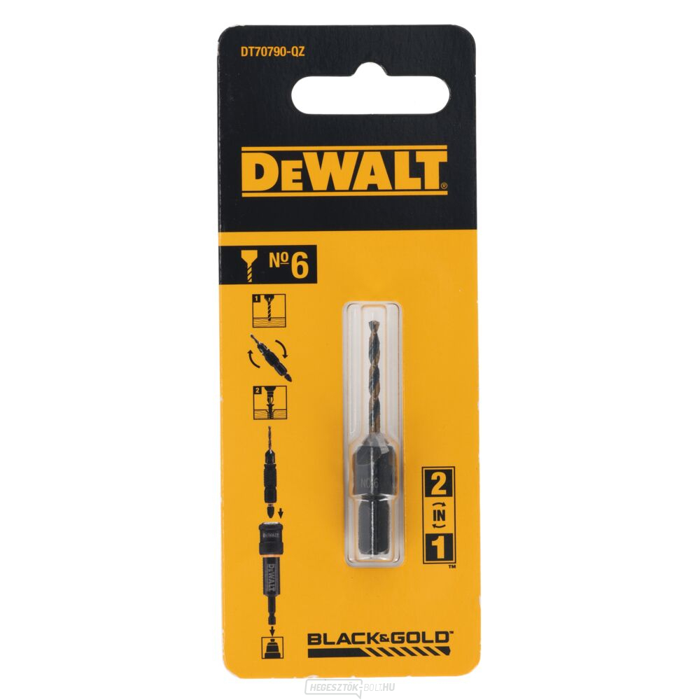 Süllyesztett fúró 6 mm-es DEWALT DT70790