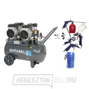 KIÁRUSÍTÁS SETMB-K204, Olajmentes kompresszor 50l, 230V, 4 dugattyús tartozékokkal | 4000W | Matabro KIÁRUSÍTÁS SETMB-K204, Olajmentes kompresszor 50l, 230V, 4 dugattyús tartozékokkal | 4000W | Matabro gallery main image