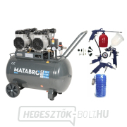 KIÁRUSÍTÁS SETMB-K205, Olajmentes kompresszor 100l, 230V, 4 dugattyús tartozékokkal | 4000W | Matabro KIÁRUSÍTÁS SETMB-K205, Olajmentes kompresszor 100l, 230V, 4 dugattyús tartozékokkal | 4000W | Matabro gallery main image